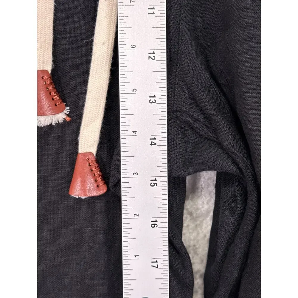 Kidoriman Pants XL Mens Black 100% Linen